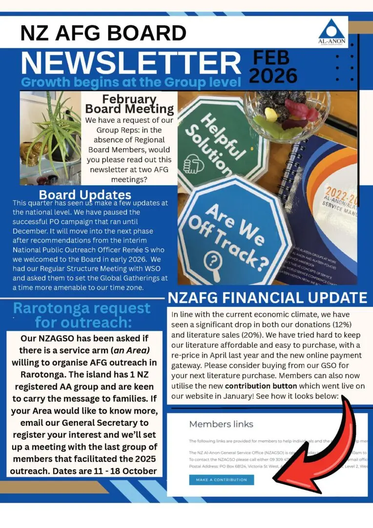 NZ AFG Board Newsletter Feb 2026 Page