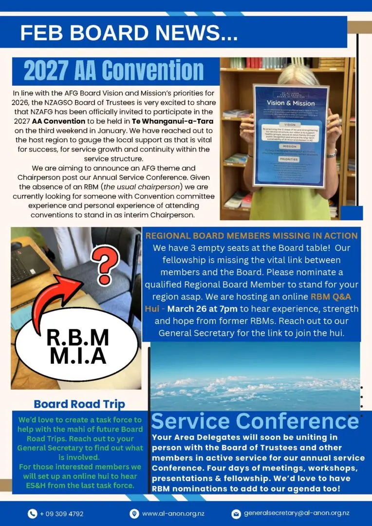 NZ AFG Board Newsletter Feb 2026 Page